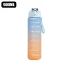 Motivationssport Trinkflasche 900L Blau-Orange